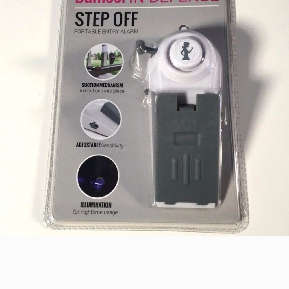Step Off Portable Entry Alarm - White and Gray